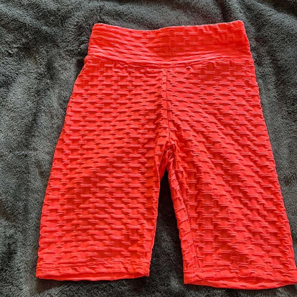 NWOT Bright Pink Biker Shorts